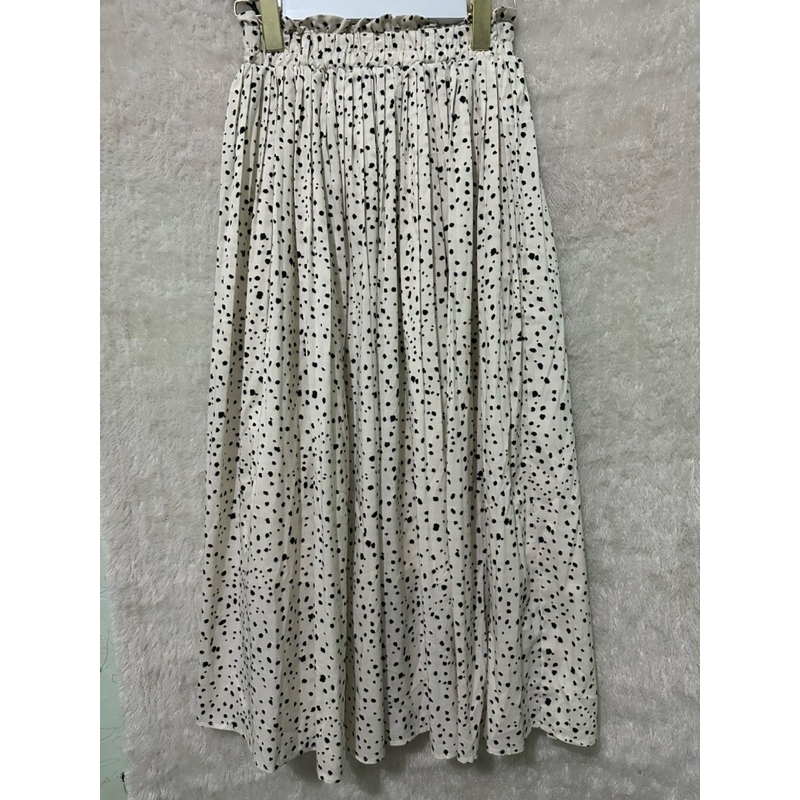 Rok GRL putih polka