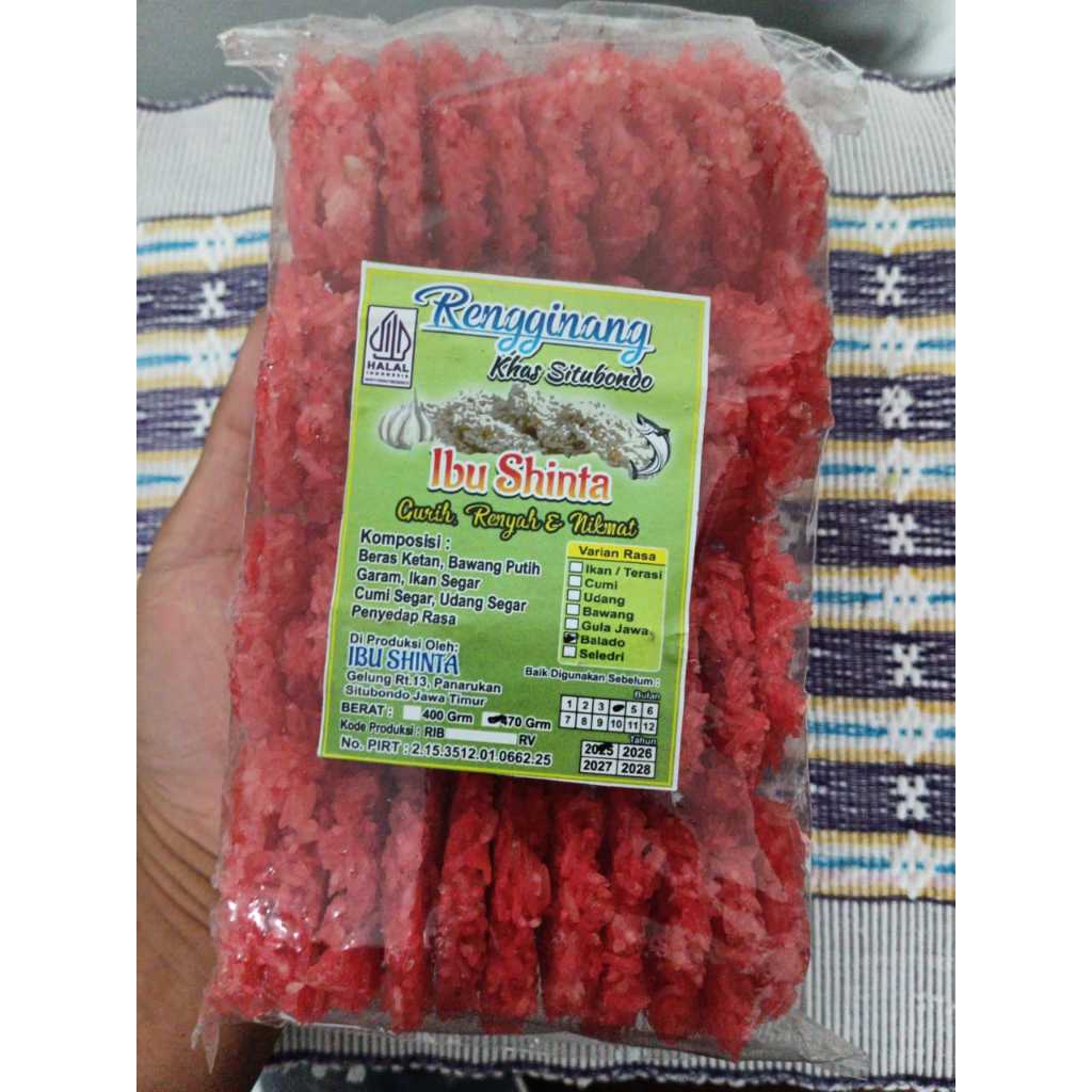 

RENGGINANG IBU SHINTA ( isi 100 ) KHAS SITUBONDO RASA PEDAS BALADO