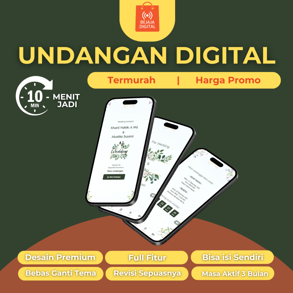 Undangan Digital Website - Wedding Invitation Minimalist