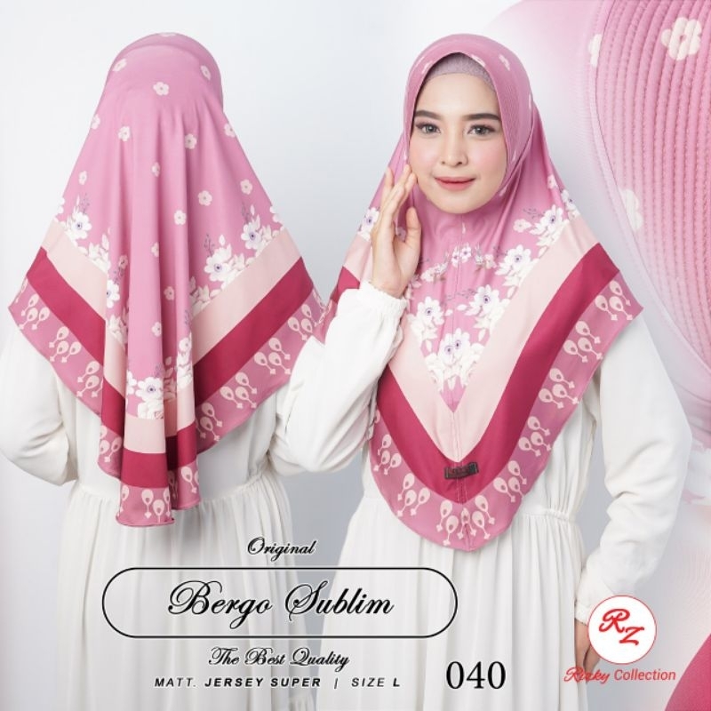 JILBAB BERGO SUBLIM PRINTING MOTIF BY Rizky Collection