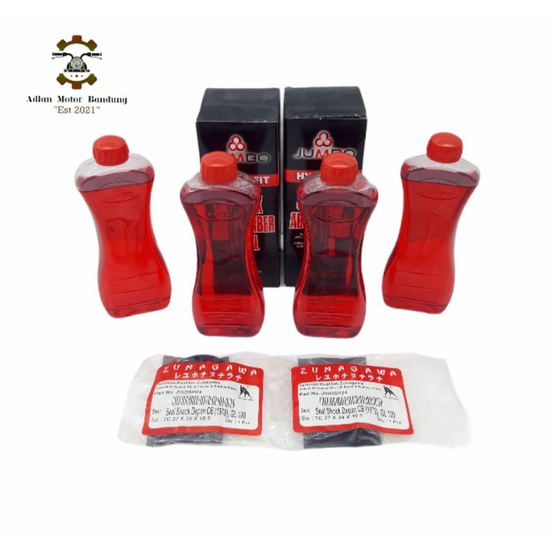 Seal Shock Skok Sil Shock Breaker Depan GL 100 Win CB 100 Satria 2T Tornado Shogun Plus Oli 2 Kotak