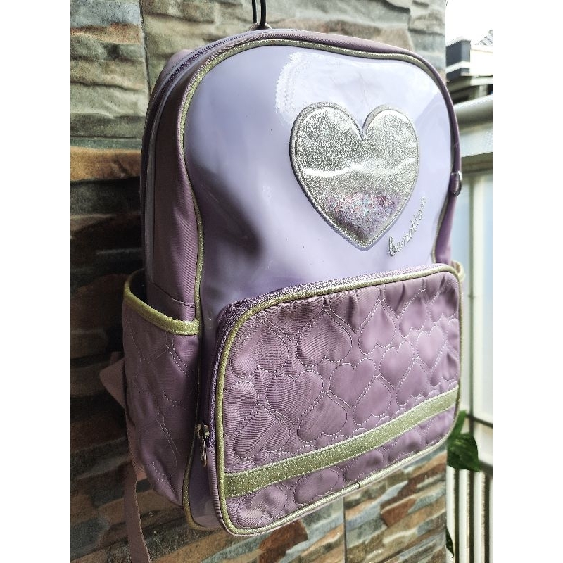 Ransel Ungu BENETTON - TAS PRELOVED BRANDED ORIGINAL