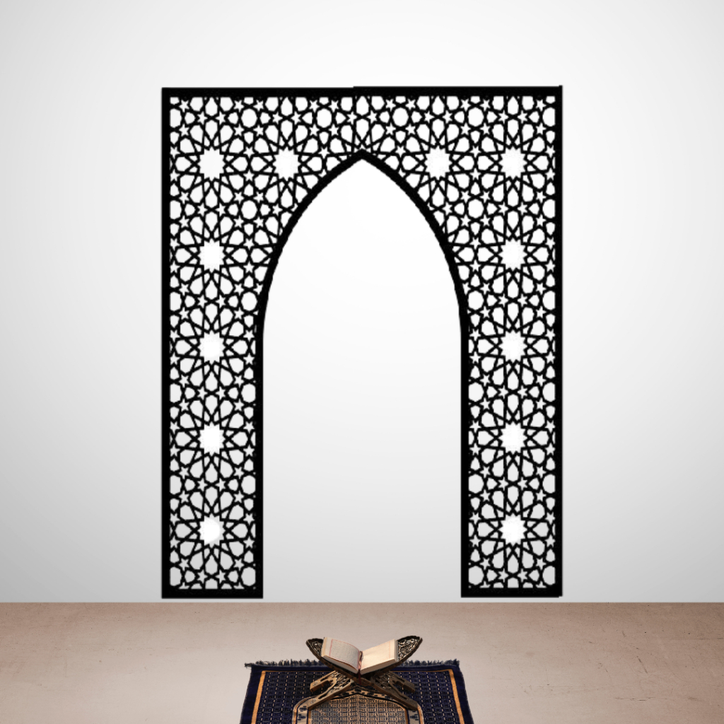 MIHRAB MUSHOLA | MIHRAB RUMAH | HIASAN DINDING BAHAN PVC | C