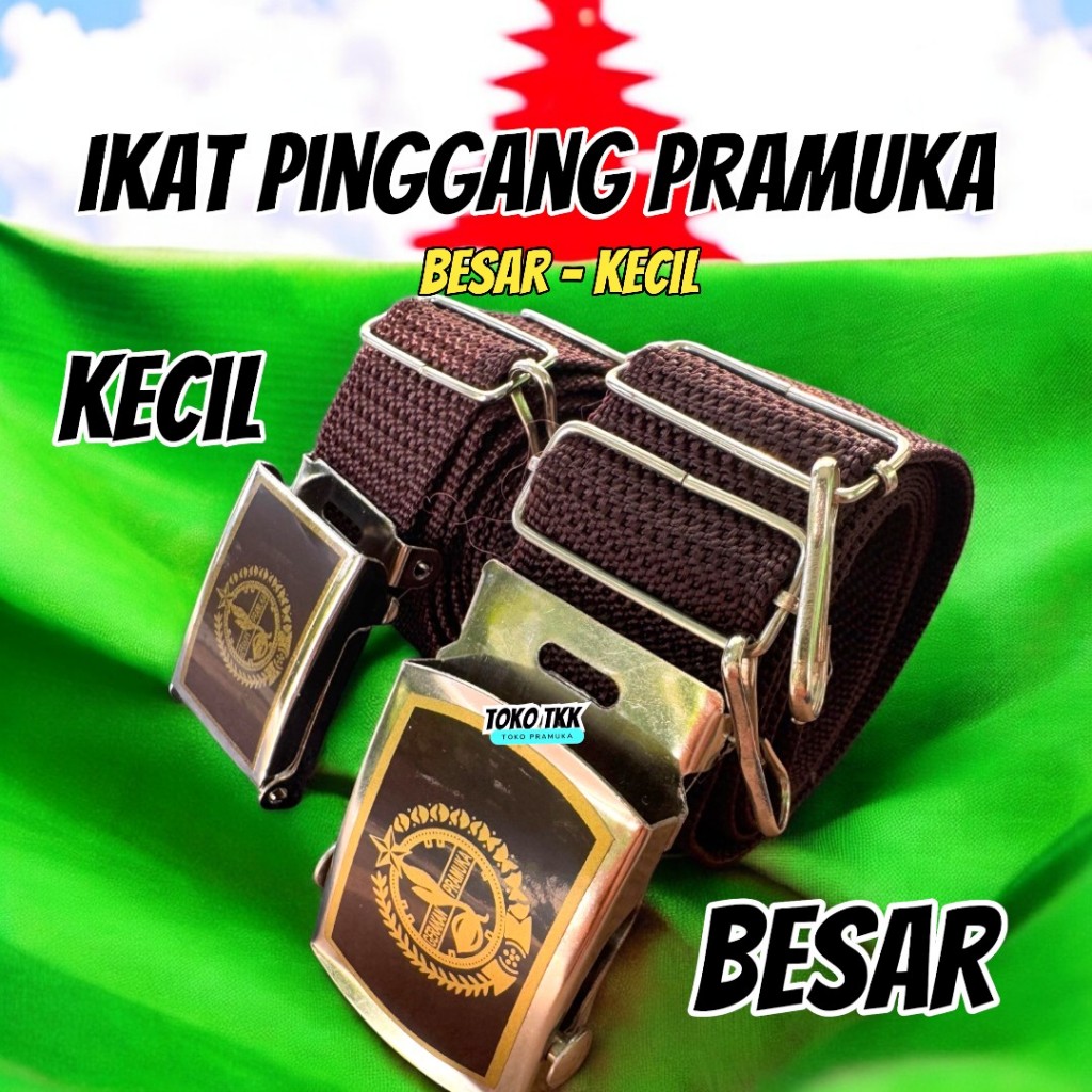 Ikat pinggang pramuka besar / kecil / sabuk pramuka cantolan