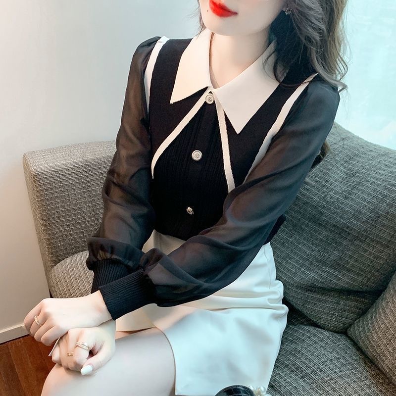 Hanolshop Baju Wanita Import Neval - Atasan Rajut Wanita Kombinasi Terbaru