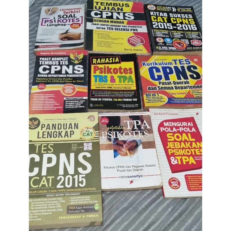 Preloved buku kumpulan soal CPNS