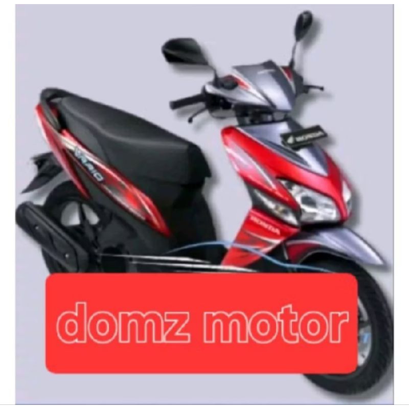 cover body halus kasar honda vario cw 110 karbu warna merah silver