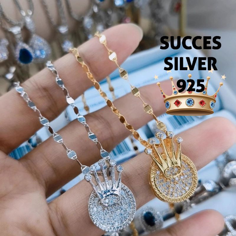 KALUNG PERAK ASLI 925 LAPIS EMAS VARIASI TOSCANO RLEX