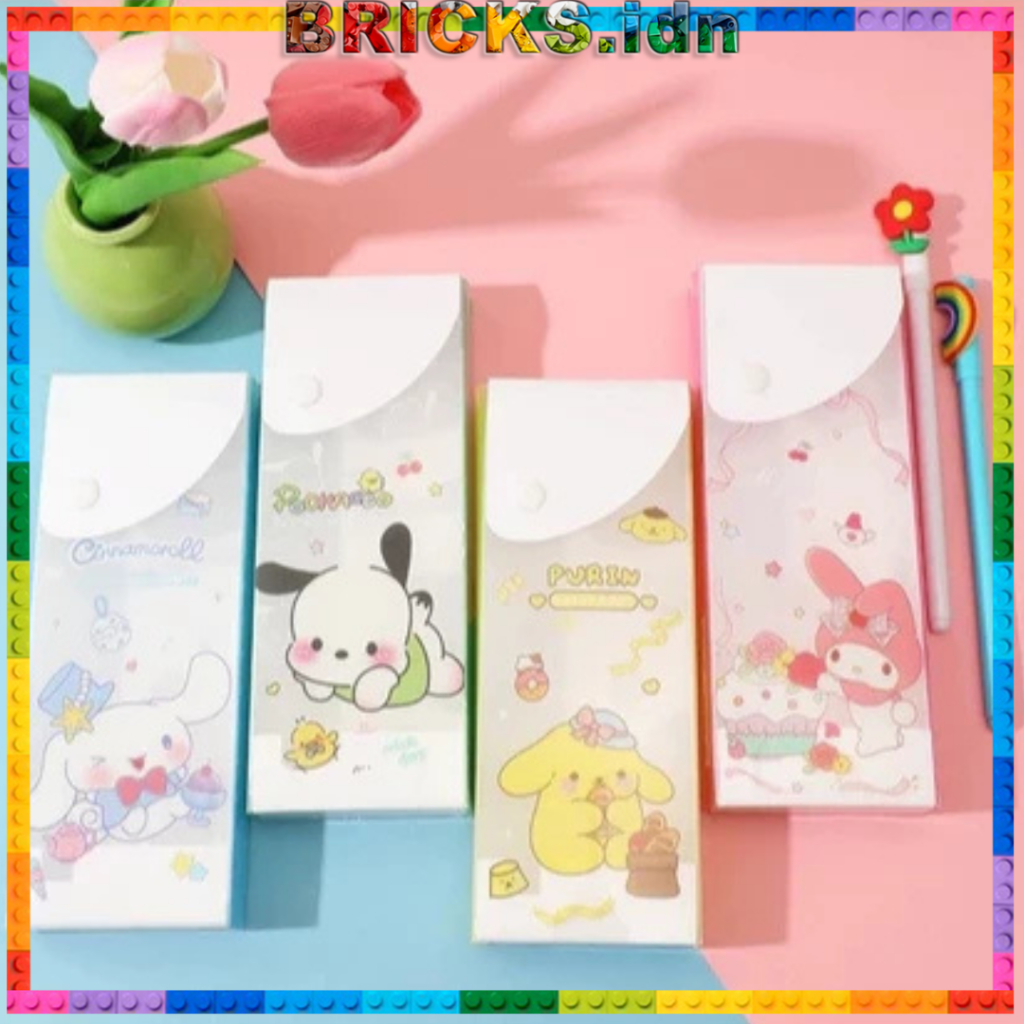 

Kotak Pensil Karakter Cartoon Lucu Tempat Pensil Plastik Transparan KP09