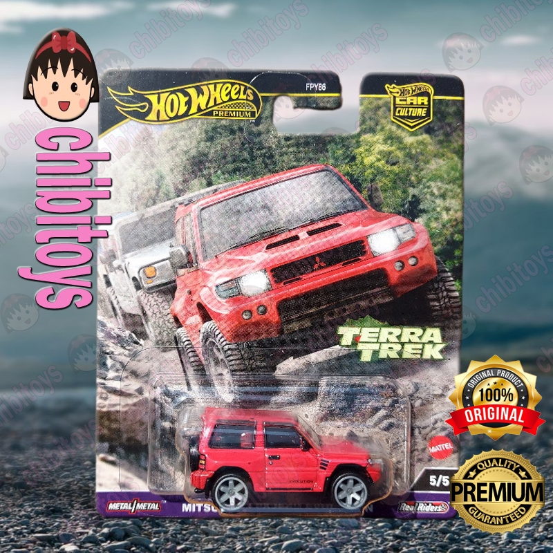 Hot Wheels Premium Terra Trek Mitsubishi Pajero Evolution Diecast Mobil Offroad