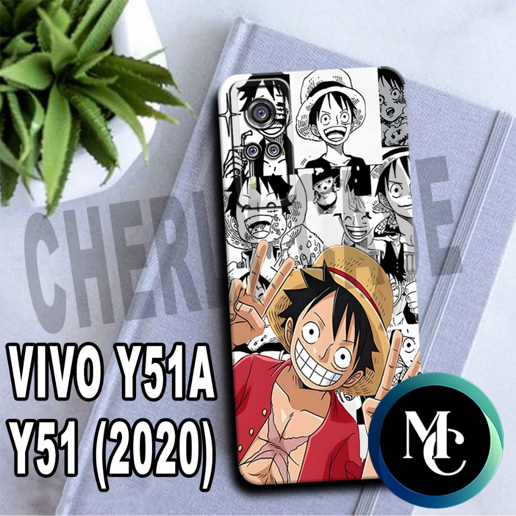 CC4/ Softcase karet lentur untuk VIVO Y51A DAN Y51(2020) /Motif ANIME LUFFY/case VIVO Y51A/kesing VI