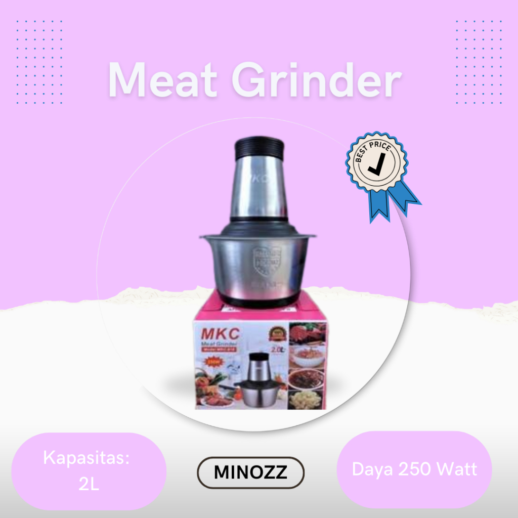 Blender Daging Stainless MKC Serbaguna- Meat Grinder Stainless MKC Multifungsi