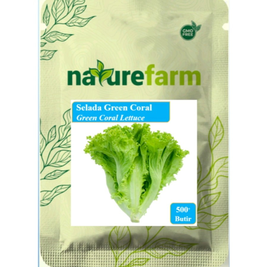 Naturefarm benih bibit Selada Green Coral isi Butir 500-