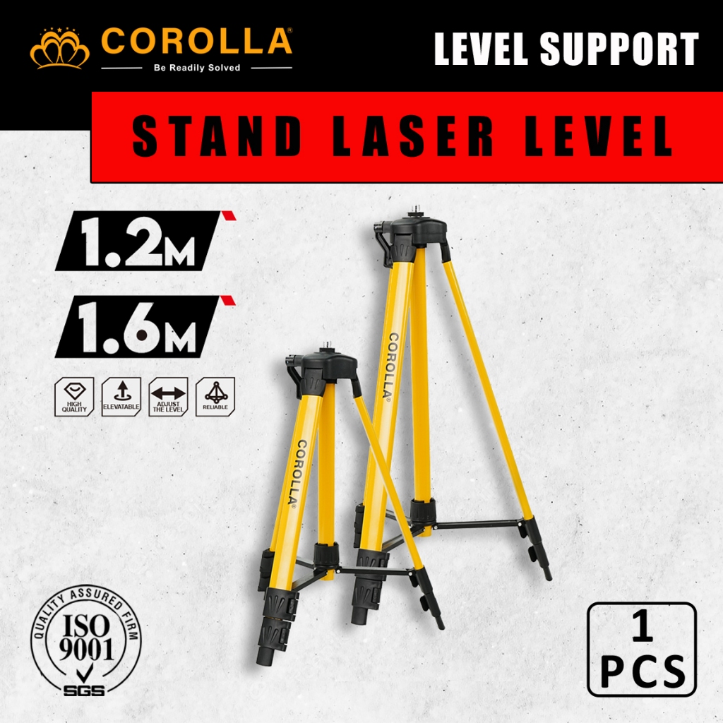 Corolla Tripod Laser Level Panjang 1,2/1,6 Meter Stand Holder