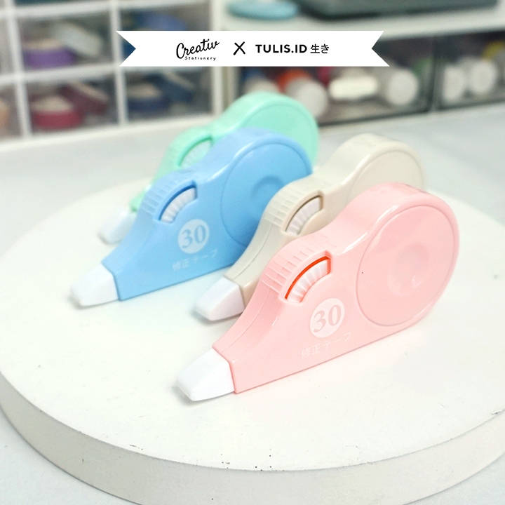 

[TULIS.ID IKI 生き] Correction Tape Pastel Color 5mm 8 Meter Tip Ex Kertas