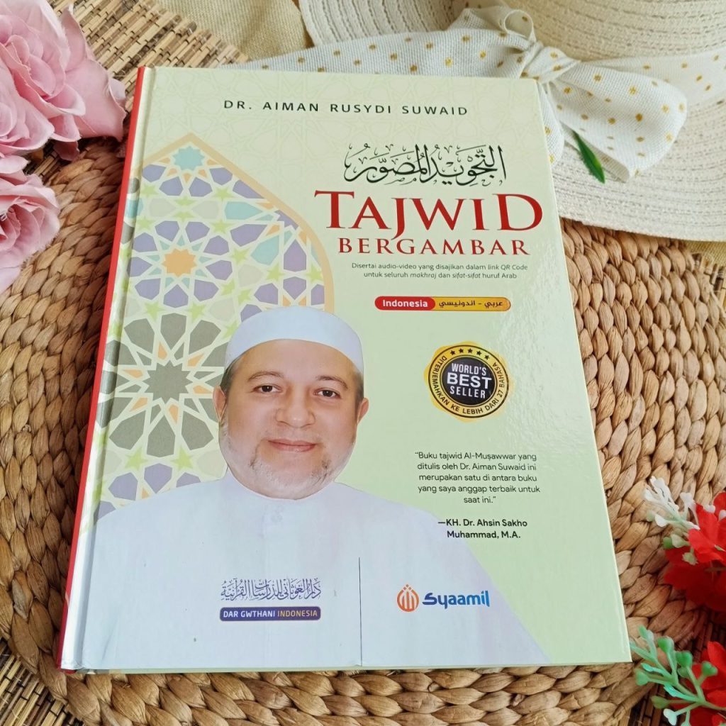 Buku Tajwid Bergambar Disertai Audio Video QR Code - Dr Aiman Rusydi Suwaid