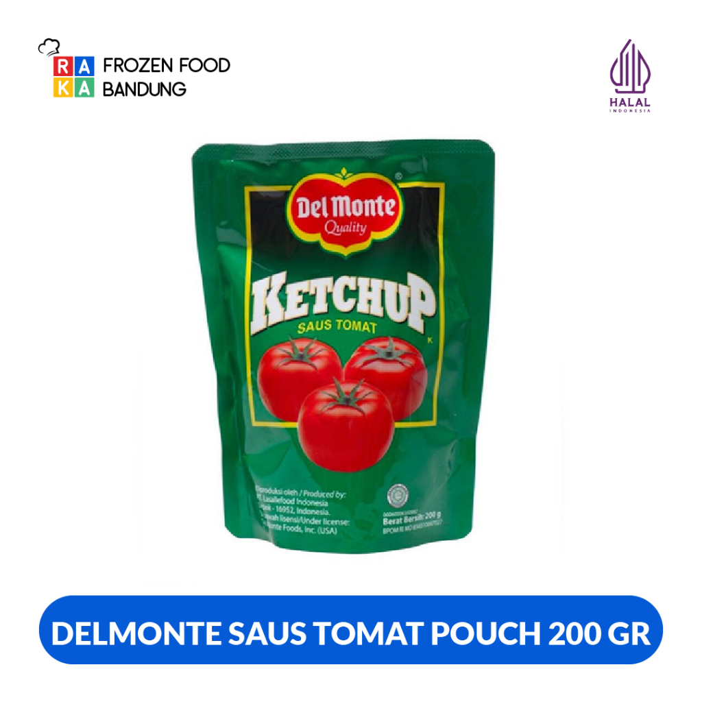 

DELMONTE SAUS TOMAT POUCH 200 GR GROSIR/KARTONAN