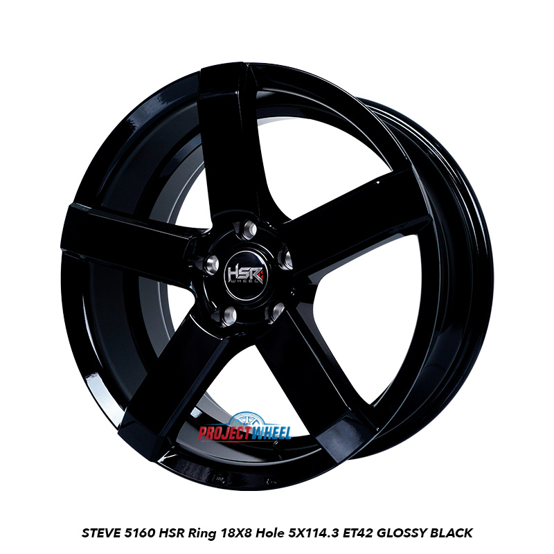velg hsr steve ring 18 glosy black civic turbo hrv innova xpander