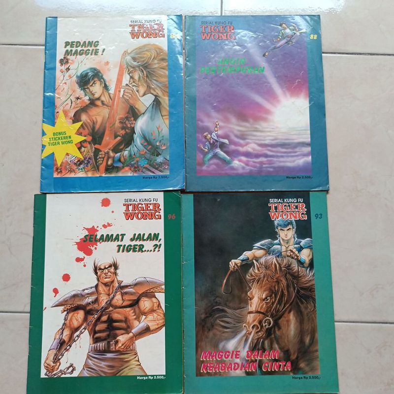 Preloved Komik Majalah serial Kung Fu "Tiger Wong"