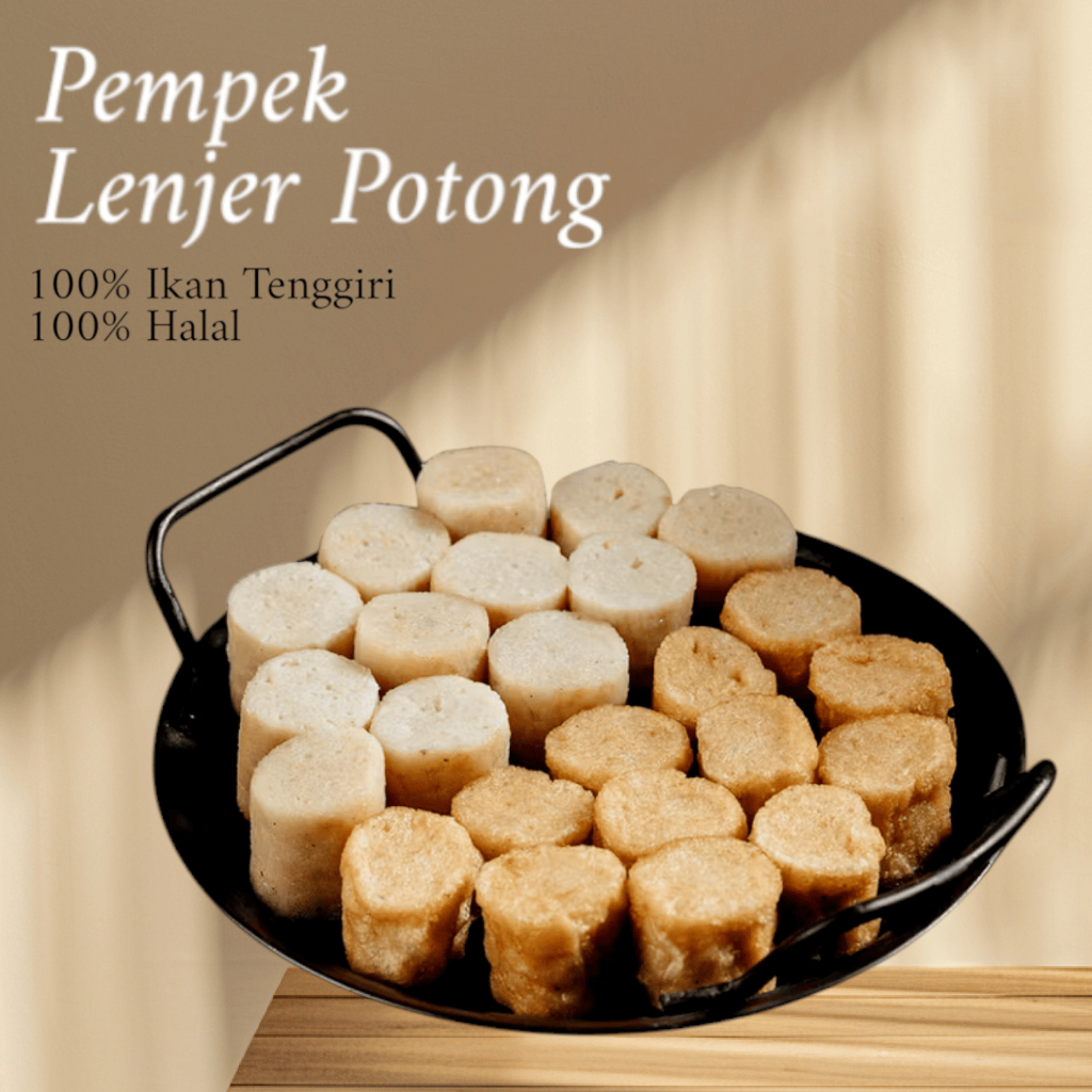 

Pempek Lenjer Potong Premium Isi 10Pc - Pempekkemplang33