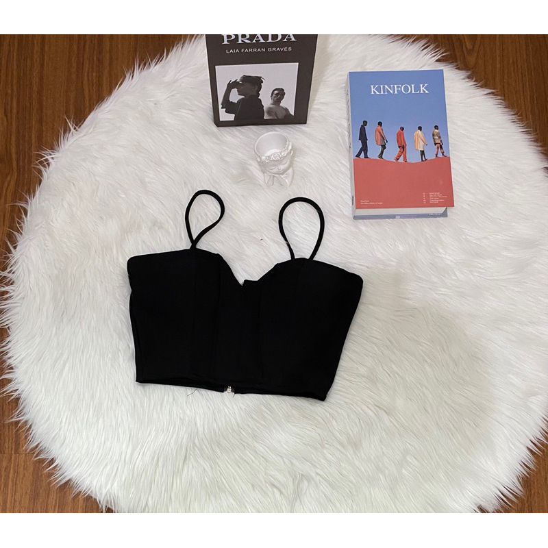 CROP VB 1TALI/ CROP VEBE SEXY ATASAN CROP TOP WANITA PARTYTOP