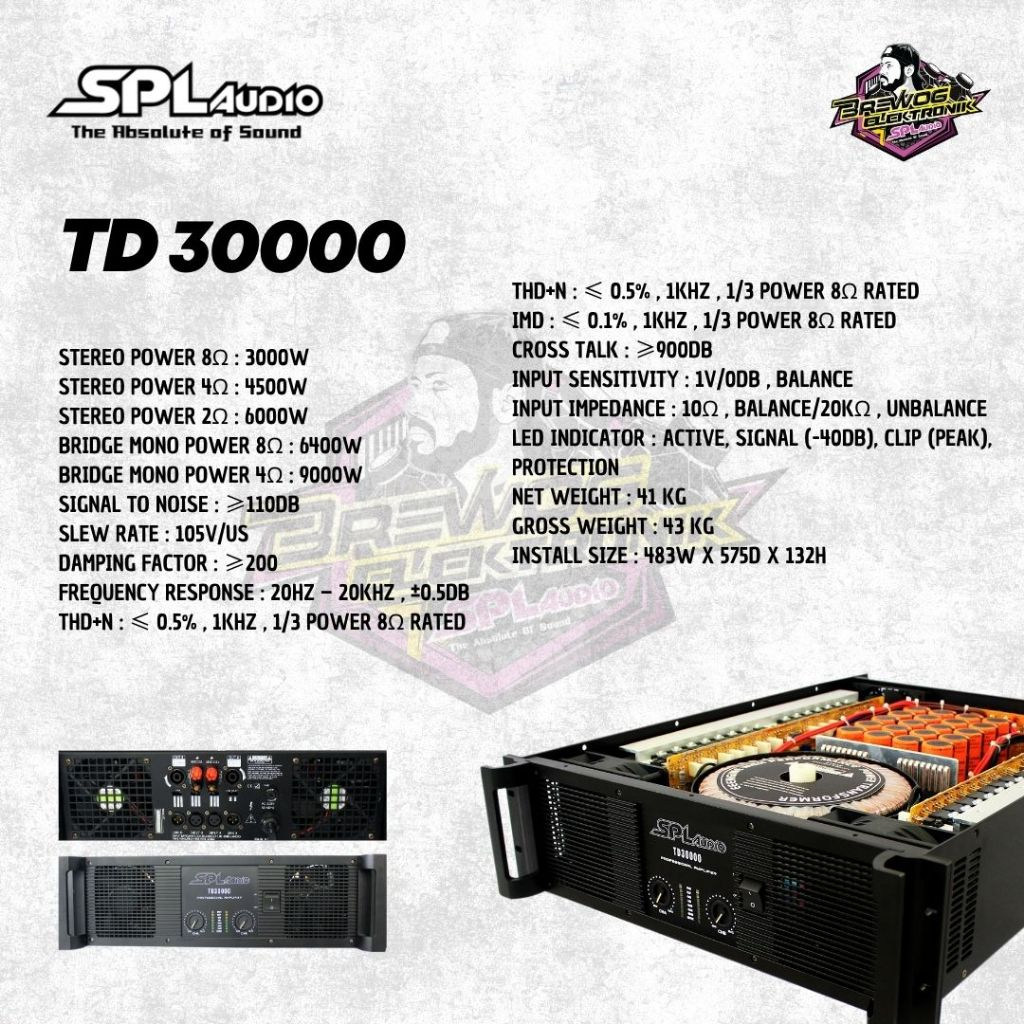 POWER TD30000 SPL ORIGINAL BREWOG SPL AUDIO