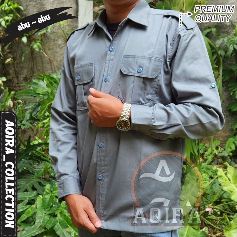 kemeja polos kemeja lapangan bahan premium