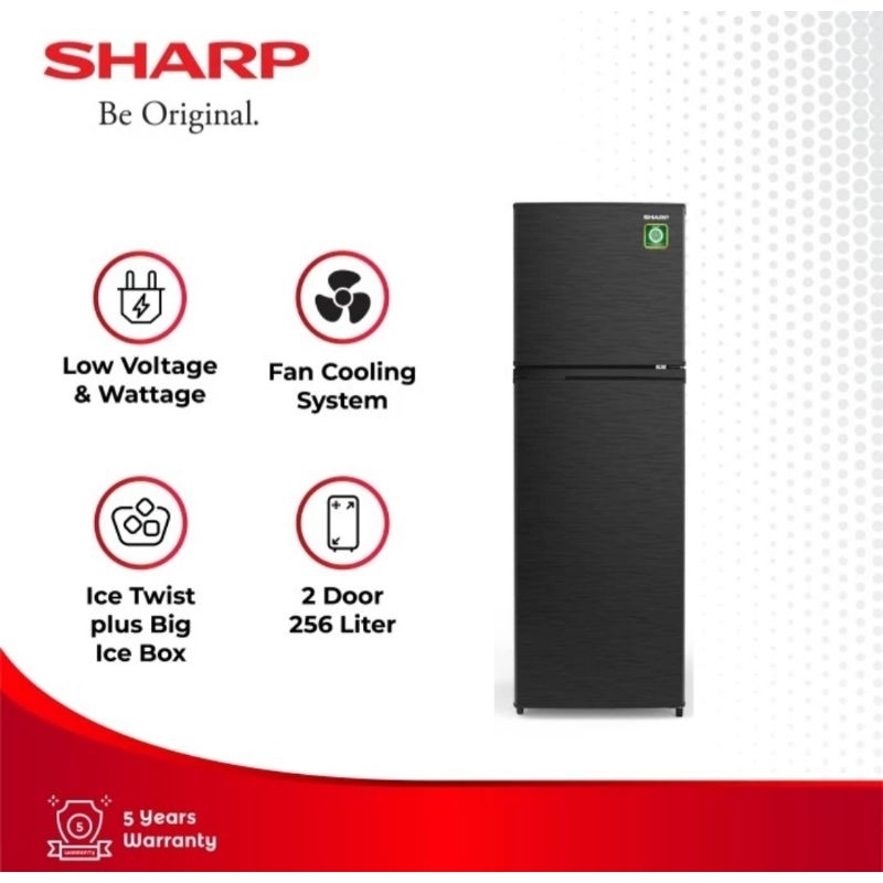 KULKAS SHARP 2 PINTU SJ-316MNHS SHARP 2PINTU KULKAS SHARP