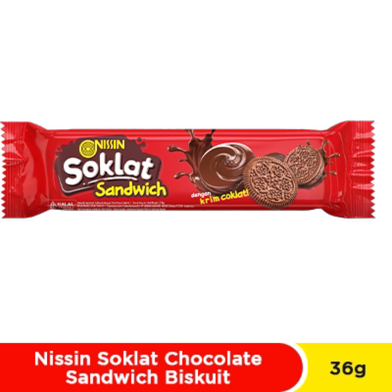 

nissin soklat cream isi 12 - nissin biskuit soklat - nissin biskuit krim cokelat