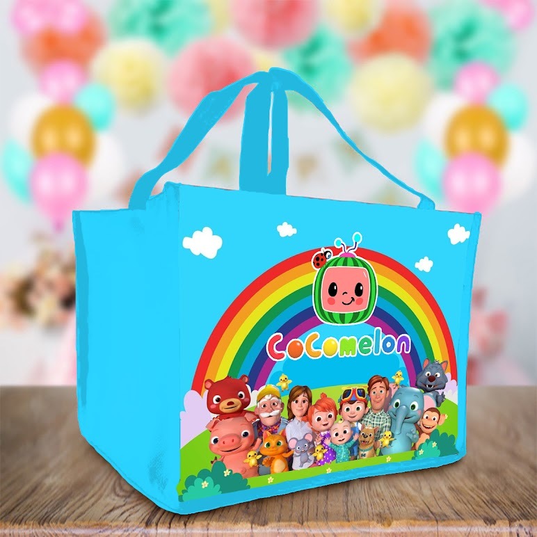 

Tas Souvenir Ultah Gambar COCOMELON 02 Goodie Bag Cute Anak