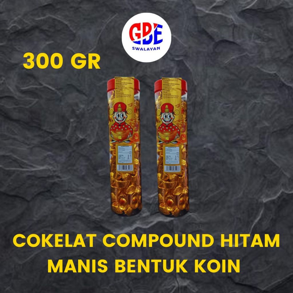 

COKELAT COMPOUND HITAM MANIS BENTUK KOIN 300GR