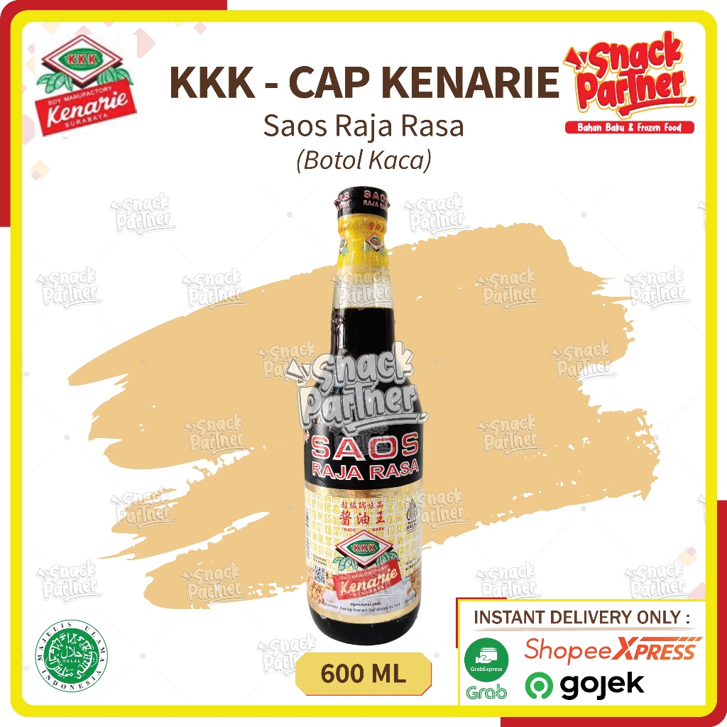 

KKK KENARIE Saos Raja Rasa 600 ML (PENGIRIMAN INSTANT ONLY) - Saus Kecap Botol Kaca