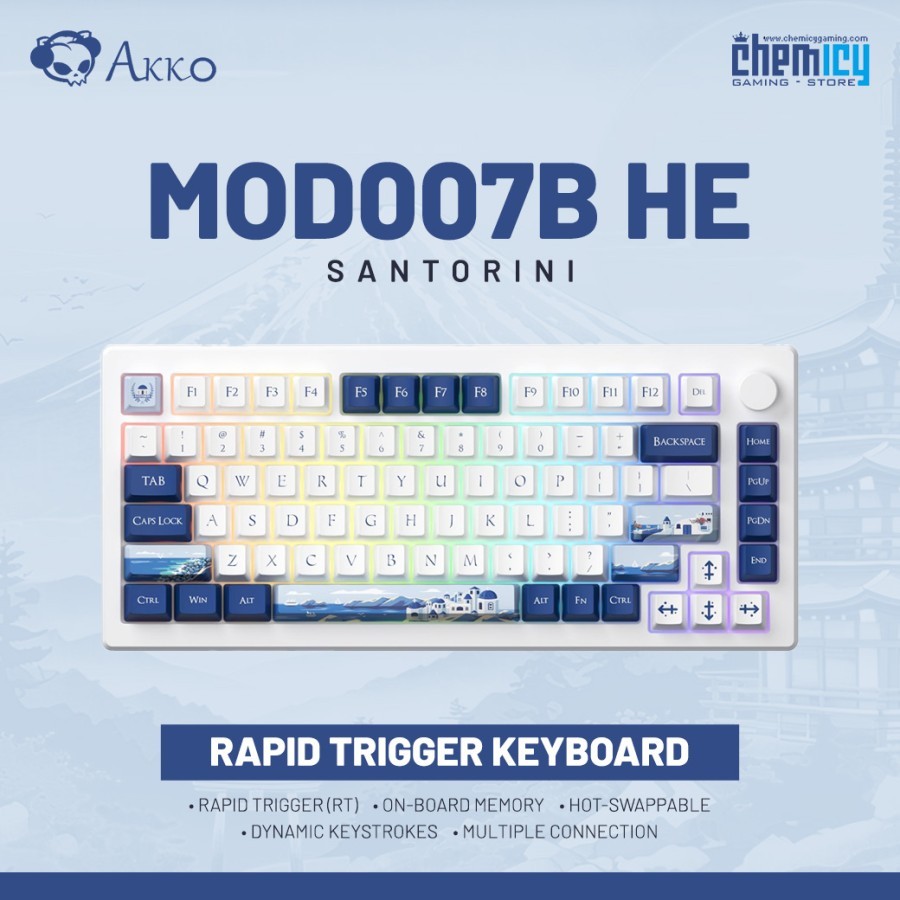 Akko MOD007B HE / MOD-007B HE Santorini Hall Effect Rapid Trigger Gaming Keyboard