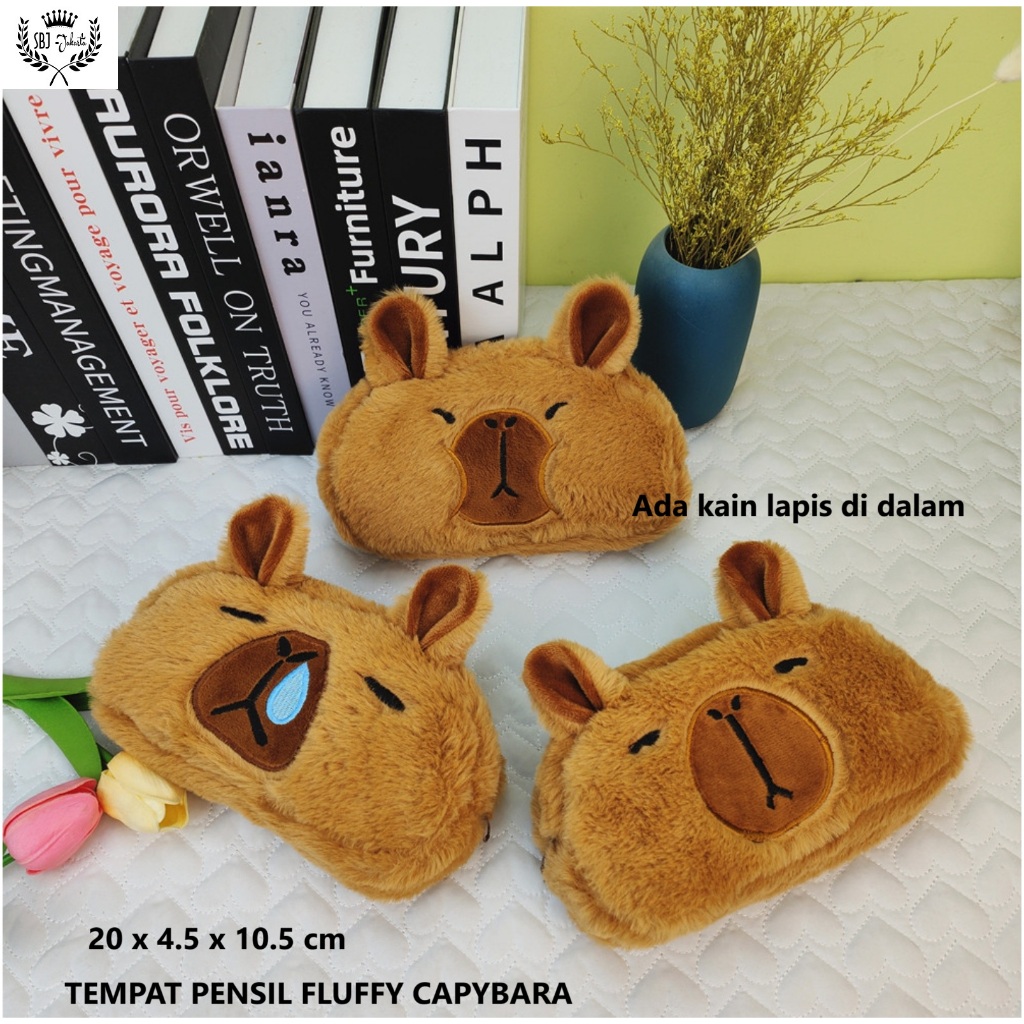 

Tempat Pensil Kotak pensil Multifungsi Softcase Fluffy capybara