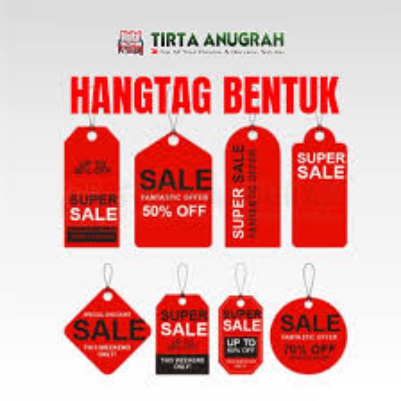 

HANG TAG Label baju Koko pria dewasa label