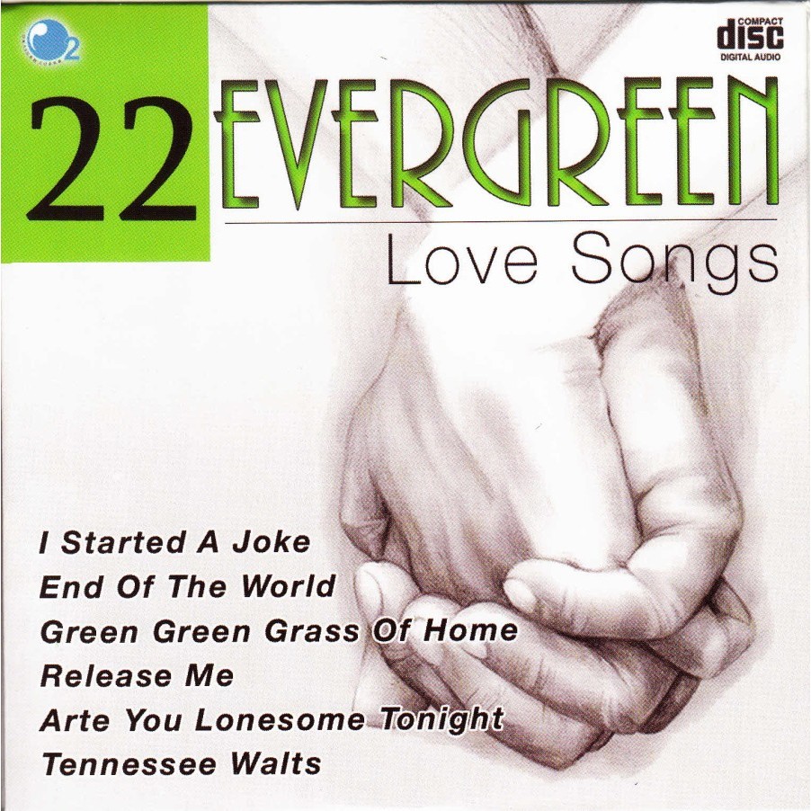 CD MUSIC 22 EVERGREEN LOVE SONGS ALBUM