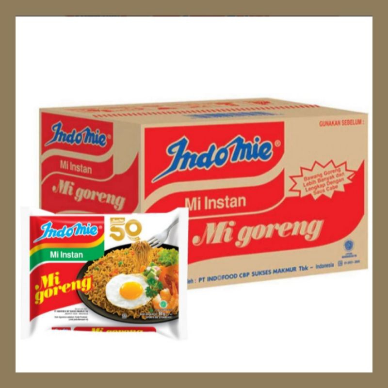 

Indomie Mi Instan Goreng 84gr x 40pc (1 karton)