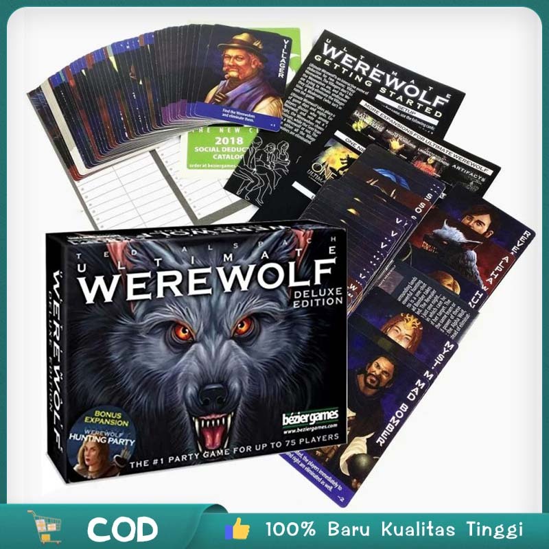 Kartu Warewolf Deluxe Mainan Werewolf Edition Board Game