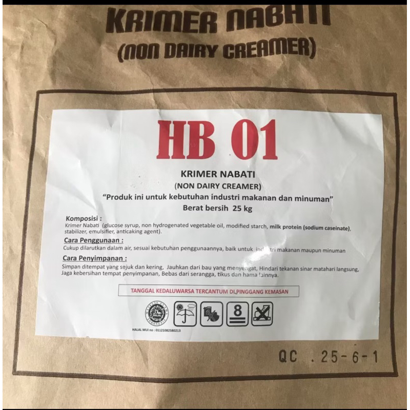 

RB Melcreamer Non Dairy Creamer KR01 / HB01 / 35F CARGO