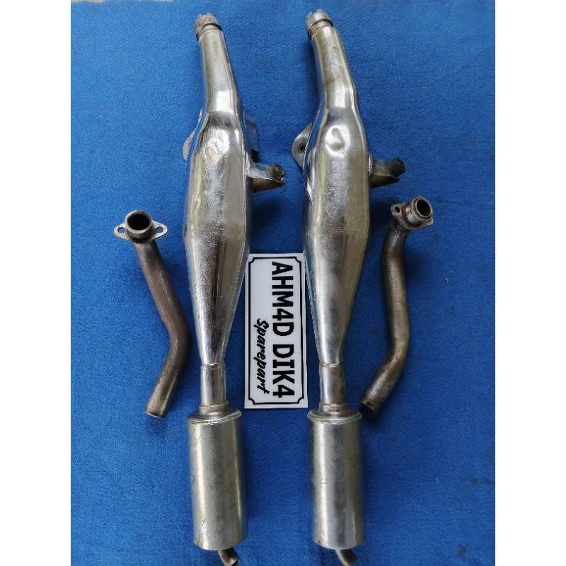 KNALPOT CROOM STANDART ORI YAMAHA FIZ R, FIS R, F1ZR, FORCE 1, ORIGINAL SECCOND