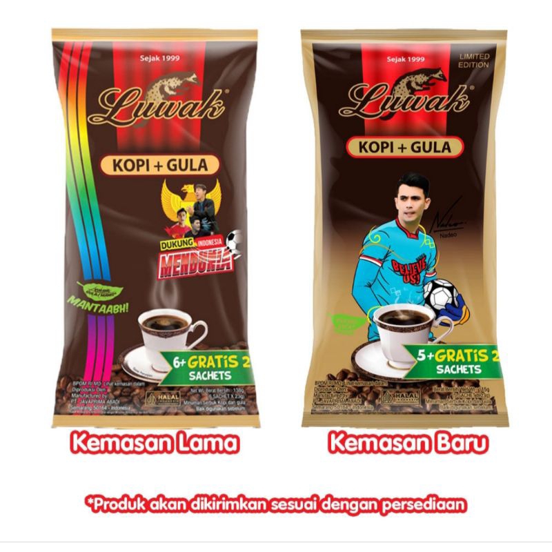 

Luwak Kopi Gula Bag 5+ 2 x 23 g