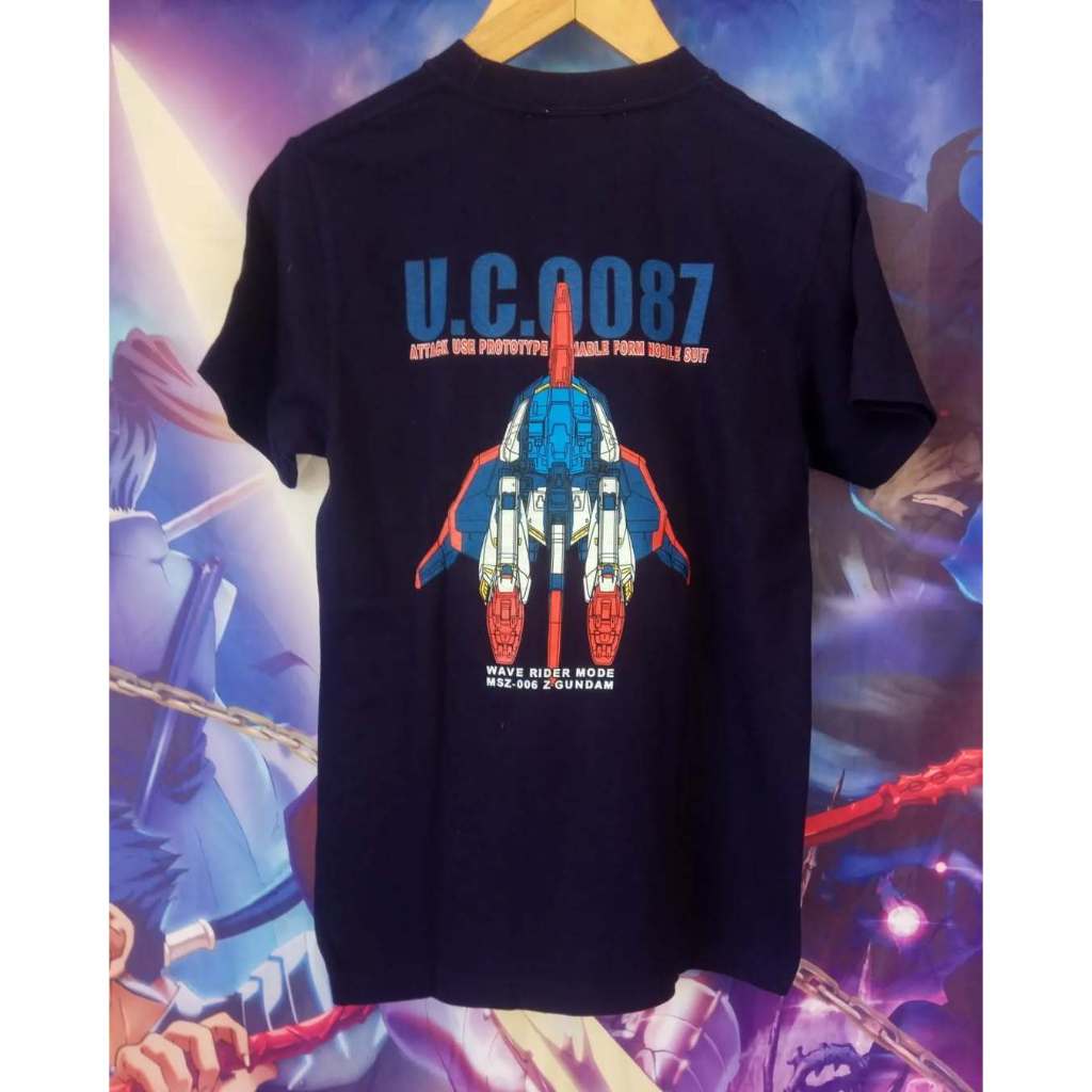 Vintage Gundam MSZ-006 Z Official Anime Tee by Cospa Kaos Tshirt Original Second Merch Japan Korea B