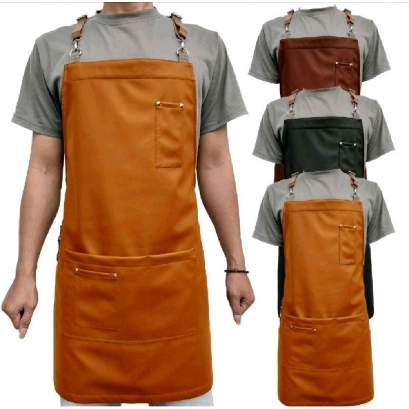 apron barista kulit