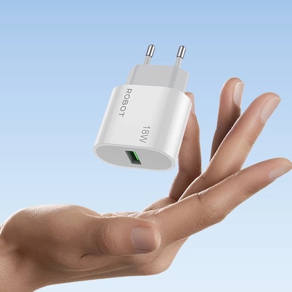 ROBOT RT-P18 ADAPTOR CHARGER 3A BATOK CHARGER QUICK CHARGING ROBOT RT-P18 QC3.0 18W ORIGINAL ROBOT