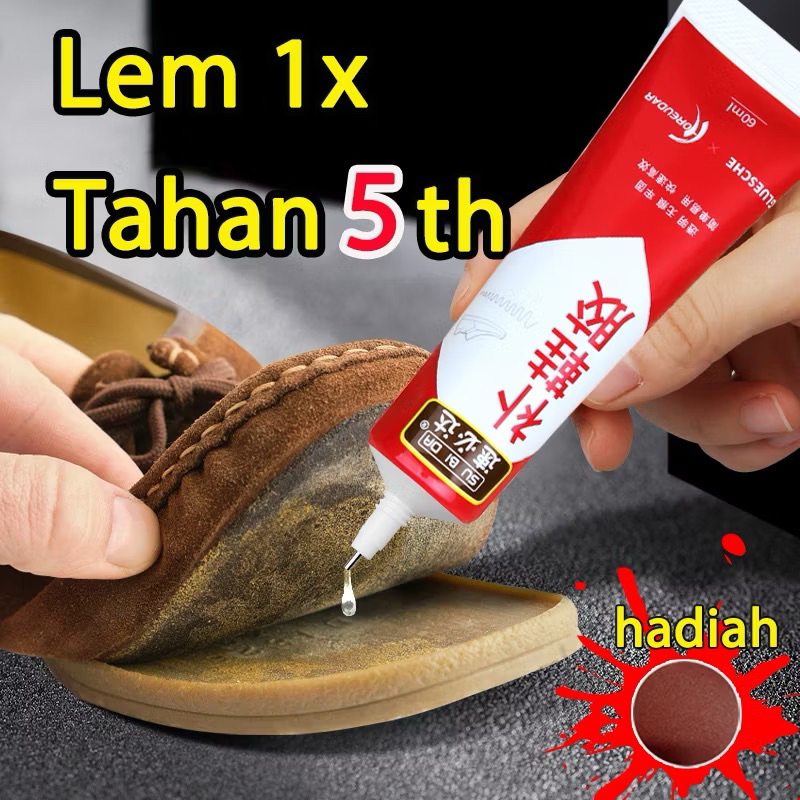 TERLARIS Lem Sepatu Super Kuat Tahan Air 60 Ml /Lem Serbaguna Super Kuat/ Lem Besi Super Kuat/Lem Be