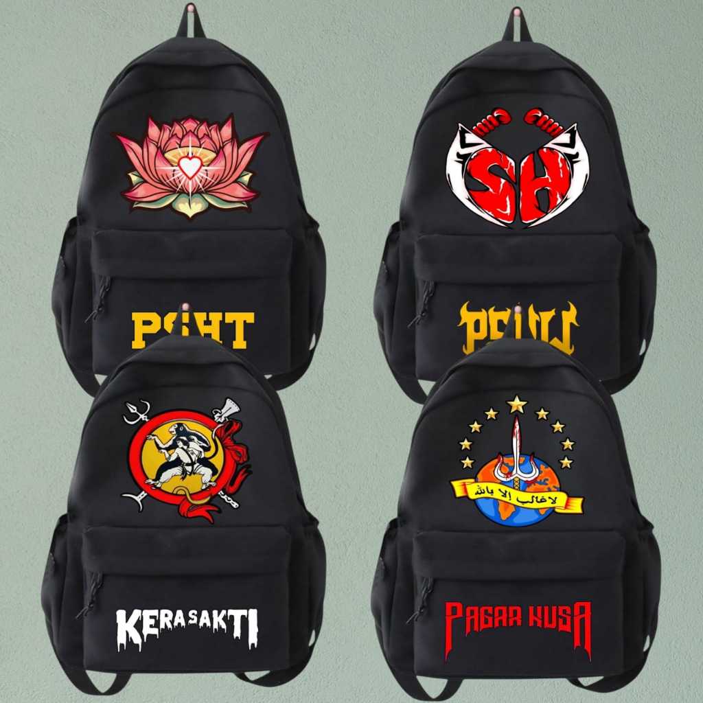 Tas Ransel Sports Persaudaraan Silat Indonesia Bahan Kanvas Cordura Premium / Backpack Tas Sekolah K