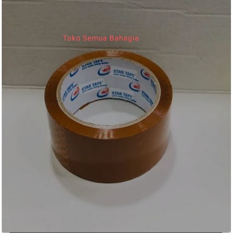 

Lakban 100 Yard x 45 mm (Per 6 pcs) Startape|tan coklat