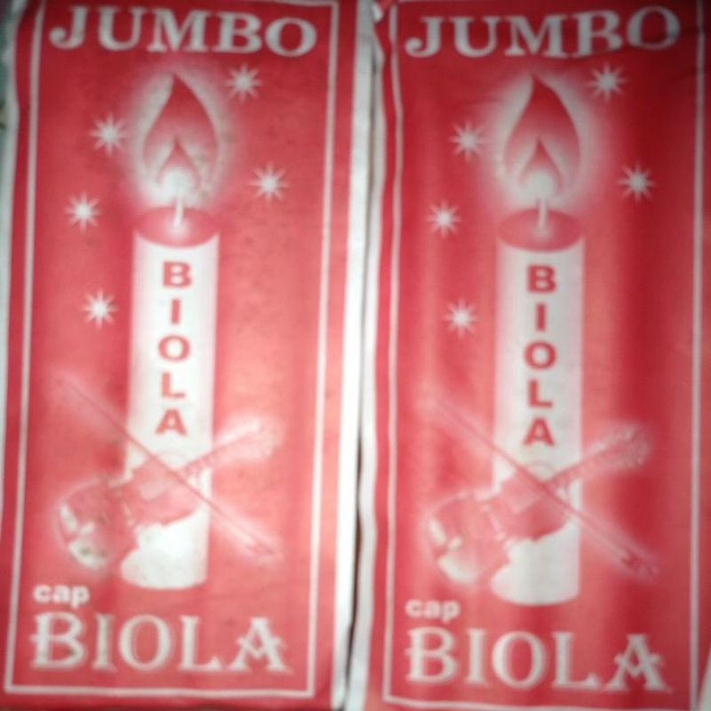 LILIN LAMPU MATI JUMBO CAP BIOLA PER PACK