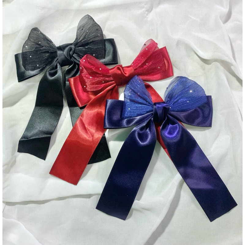 jepit pita / jepit rambut pita / pita korea / jepit rambut bentuk pita panjang