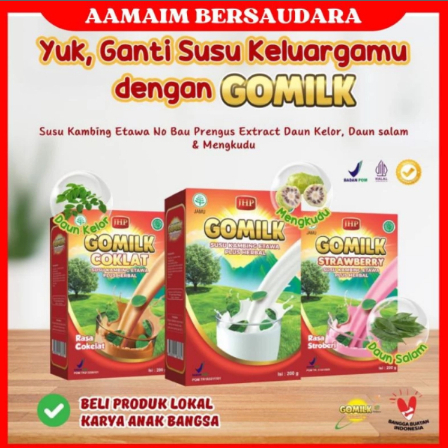 

GOMILK - Susu Gomilk Susu Kambing Etawa Plus Herbal untuk segala usia